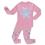 Girls Christmas pajamas Starfish long cotton toddler clothes kids sleepwear pjs