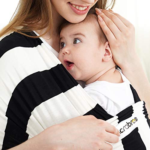 image for ACRABROS Baby Wrap Carrier,Hands Free Baby Carrier Wrap Sling,Stretch 