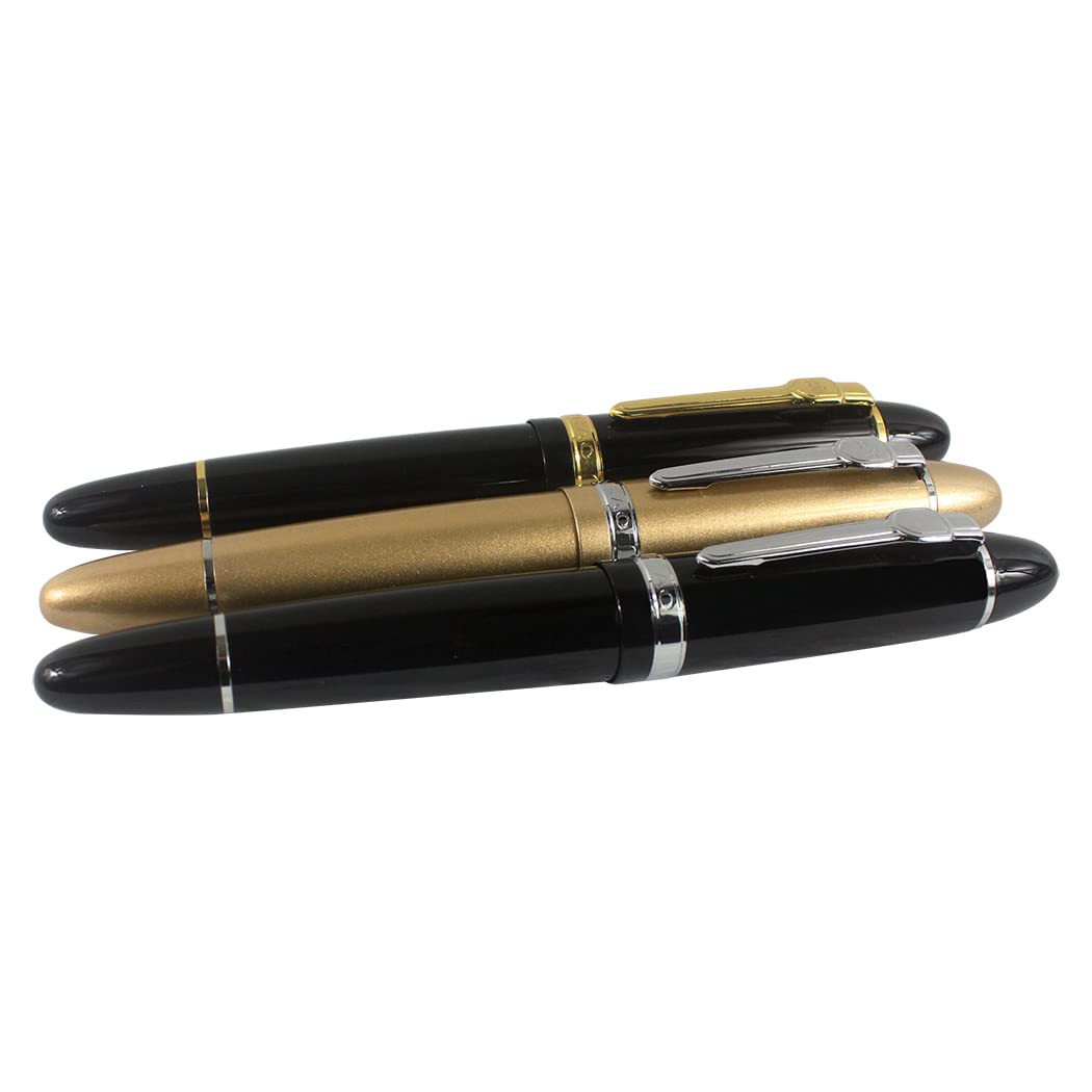 zoohot Jinhao 159 Black Rollerball Pen Heavy Big Pen 3 Pieces in 3 Colors
