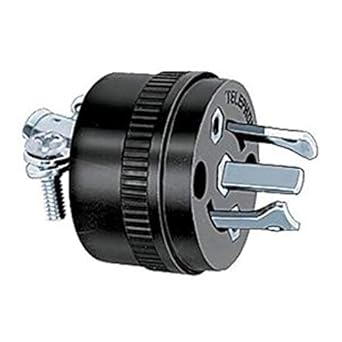 Amazon Com Hubbell Wiring Systems Ph6625 Locking Type Plug For Telephone Cable Set Black Industrial Scientific
