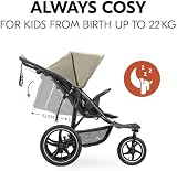 hauck Runner 3 Olive All-Terrain Stroller with Handbrake & XL Sunshade view 4
