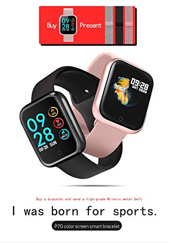EarnCore Pulsera Inteligente a Prueba de Agua con Bluetooth - Rastreador de Ejercicios para Hombres y Mujeres para Android iOS...