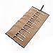 Carving Tools Roll Up Pouch, Heavy Duty Waxed Canvas Wrench Holder Organizer Bag, Handy Wood Working Tools Carrier, Large Capacity Tool Pouches With 16 Slots For Craftwork,Hanymen And Repairmen