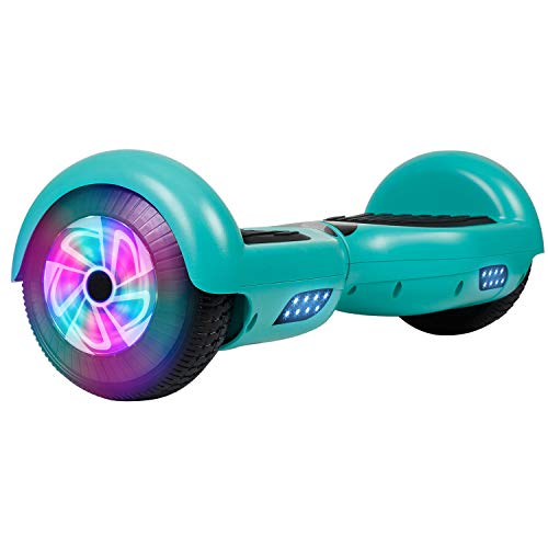 Felimoda Hoverboard w/LED Wheels Lights, self Balancing Hoverboard for Kids and Adult(Green)