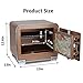 Safes Fireproof Fashion Safe Box for Home Office Double Safety Key Lock and Password 0.8 Cubic Feet by Tigerking