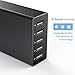 HiveNets USB Charger 40W 8A 5 Port Power Adapter Desktop Hub Charging Station for iPhone 6S 6 Plus, iPad, Sumsung Galaxy