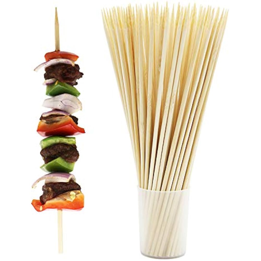 Thick Sturdy Bamboo Skewer Sticks BBQ Shish Kabob Fruit Kebab Eco Friendly X 4mm eBay