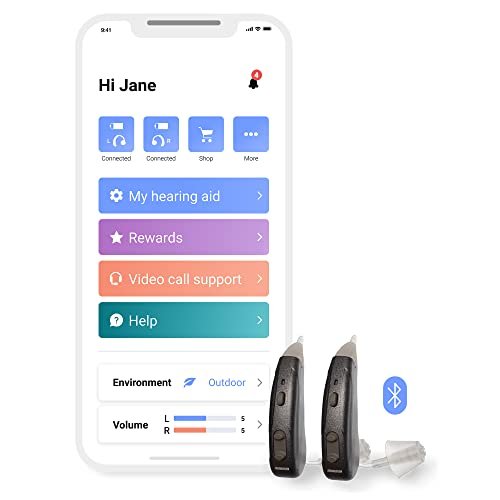 Lexie Lumen OTC Hearing Aids for Seniors and Adults Bluetooth Hearing