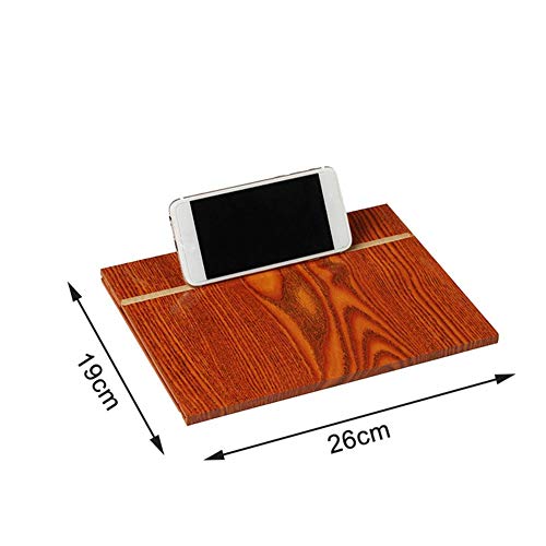 New-look Screen Magnifier, Anti-Reflective 12in Mobile Phone Screen Magnifier, 3D HD Video Amplifier Smartphone Stand with Foldable Holder Stand, Desktop Wood Bracket for All Smartphone