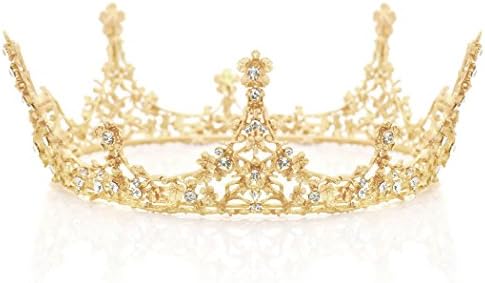 Aukmla Gold Wedding Crown Gold Wedding 