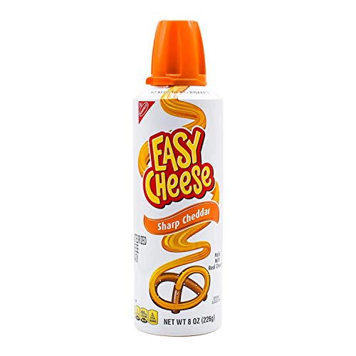 Kraft Easy Cheese Spray Can Variety Pack of 4 (Sharp Cheddar, American