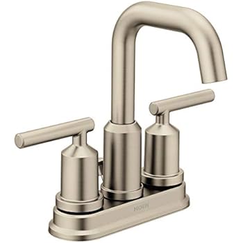 Moen 6150BN Gibson Two-Handle Centerset High Arc Modern Bathroom Faucet