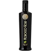 Morocco Gold New Harvest Olive Oil Extra Virgin - Polyphenol Rich 606mg/kg - Cold Pressed Olive Oil - Pure &amp; 100% Natural with up to 4 Years Shelf-life - Fresh Harvest EVOO - (500ml (Pack of 1))