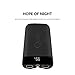 Quslly 20000mAh Portable Power Bank with Dual USB 2.1A Output and 1.0A Input - Black