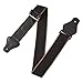 Amazon Basics Adjustable Guitar Strap For Electric/Acoustic Guitar/Bass - Includes 3 Pick Holders - Cotton Strap, Black