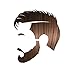 Manly Guy Medium Brown Henna Hair Dye, Beard, & Mustache Color: 100% Natural & Chemical Free