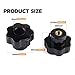 Star Knobs M8 Star Shaped Head Handle Nuts Knob with Through Hole for Machine Tool 6 Pieces