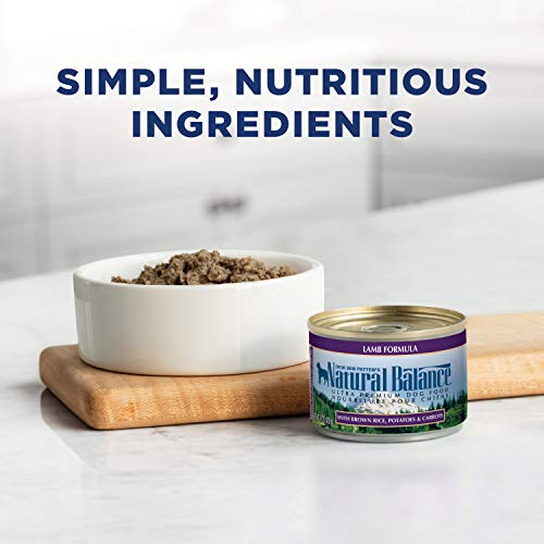Natural Balance Ultra Premium Wet Dog Food, Lamb Formula, 6 Ounce Can