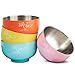 Set of 4 Colors – 20 Ounce Double Wall Stainless Steel Kids and Toddler Cereal Bowls, Soup Bowls, Snack Bowls, Ice Cream Bowls, Dessert Bowls, Colors: Orange, Blue, Yellow, Pink