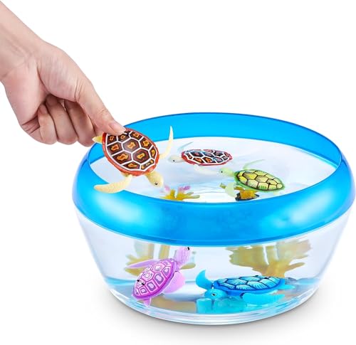 Zuru Robo Alive Turtle - Zuru Robo Alive Set Bundle Includes a Robotic Turtle and a Finding Dory Stickers | Robotic Fish Bath Toy (Color May Vary)