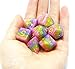 Polyhedral DND Dice Set RPG Rainbow Candy Dice for Dungeons and Dragons(D&D) Role Playing Game,MTG,Pathfinder,Table Game 7-Die Dice Set