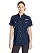 Columbia Women's Bahama Short Sleeve Shirt, Collegiate Navy, X-Large