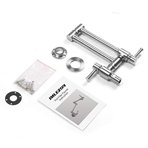 IMLEZON Stainless Steel Pot Filler Faucet Commercial Wall Mount Kitchen