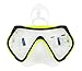 WACOOL Professional Snorkeling Snorkel Diving Scuba Package Set with Anti-Fog Coated Glass Purge Valve and Anti-Splash Silicon Mouth Piece for Men Women (Adults,Yellow)