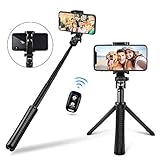 UBeesize Selfie Stick Tripod, Extendable and Portable Monopod with Wireless Remote Shutter, GoPro Adapter, Compatible with iPhone and Android Phone, Lightweight Camera, GoPro