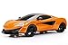 New Bright R/C F/F Showcase McLaren 570S Toy Includes 9.6V Power Pack Batteries & Charger (1:8 Scale), Orange