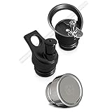 Involve & Evolve Standard Mouth Replacement Sports Caps for Water Bottles: Straw Lid, Push Pull Cap & Screw on Top | Leak Proof | BPA Free | Fits Hydro Flask Standard Mouth Double Wall Water Bottle