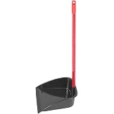 PRETYZOOM Household Dustpan with Long Handle 28 Inch Lightweight Plastic Garbage Shovel Upright Design for Kitchen Office Garage Cleaning Easy Storage