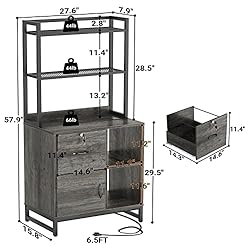 Homieasy Vertical Filing Cabinet with Lock