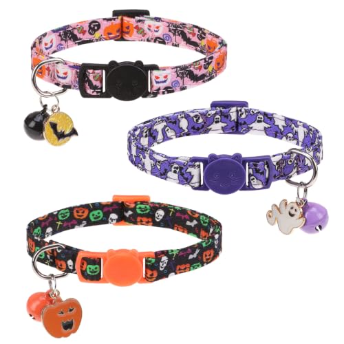 BINGPET Halloween Cat Collar Breakaway