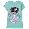 The Children's Place Girls Short Sleeve Graphic T-Shirt, Mermaid Fish, Medium