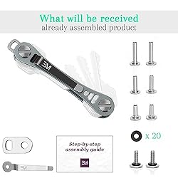 EM Key Holder Keychain for Men - Aircraft-Grade