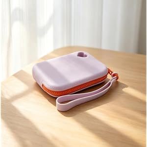 Waterproof Silicone Small Wallet for Women, Keys Credit Card Organizer Pouch Zipper Coin Purse Travel Dustproof (Purple)