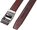 Bulliant Men's Genuine Leather Ratchet Belt for Men with Slide Buckle, Trim to Fit