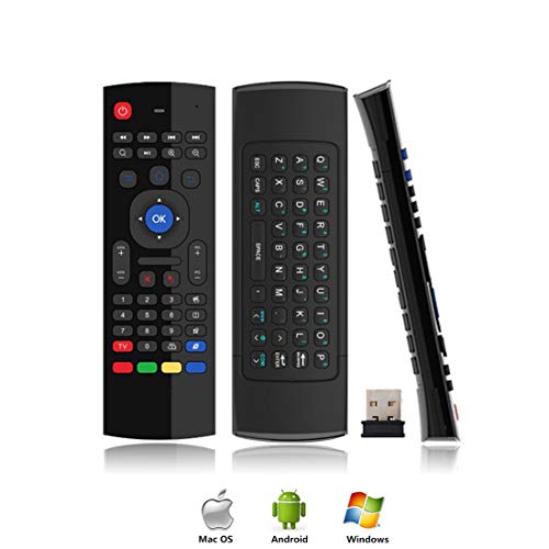 Air Mouse for Android tv Box, Gimibox MX3 Pro Wireless Keyboard 2.4G Smart TV Remote with Motion Sensing Game Handle Android Remote Control for Android TV Box/PC/Smart TV/Projector/HTPC/All-in-one PC/