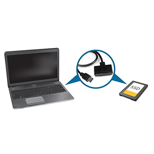 StarTech USB 3.0 to 2.5" SATA III Hard Drive Adapter Cable w/ UASP - SATA to USB 3.0 Converter for SSD/HDD