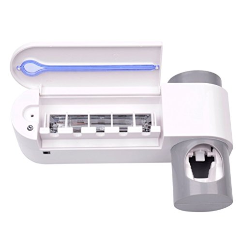 image for SEAGO Toothpaste Squeezer and Holder Set Toothpaste Dispenser UV Ultra