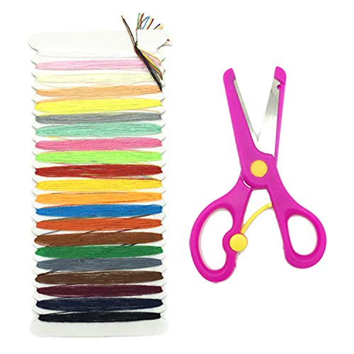Wartoon 338 Pcs Origami Paper 288 Sheets Origami Paper and 50 Luminous Origami Paper with Googly Wiggle Eyes Scissors Needle Thread