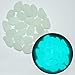 CCOQUS 100 Pcs Brighter Glow in the Dark Garden Pebbles,Decorative Glowing Stones for Walkway Yard,Fishbowl and Decor