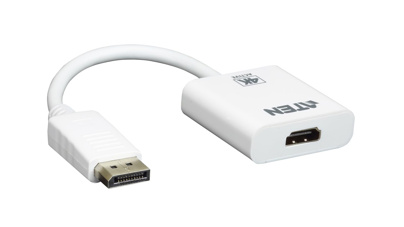 ATEN VC986 DisplayPort to 4 K HDMI Adapter | No.1 KVM Market Leader, White