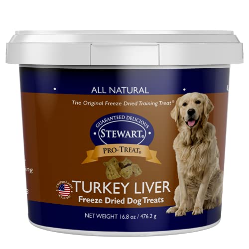 Stewart ProTreat, Freeze Dried Turkey Liver Dog Treats, Single