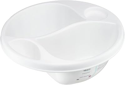 Vital Baby Perfectly Simple Top & Tail Bowl White 0m+ Hygienic Design