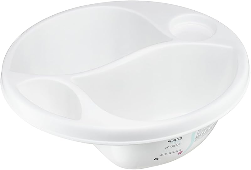 Vital Baby Perfectly Simple Top & Tail Bowl White 0m+ Hygienic Design