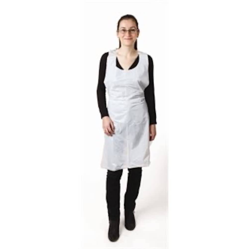 Stalwart A310 Disposable Aprons, White (Pack of 100)