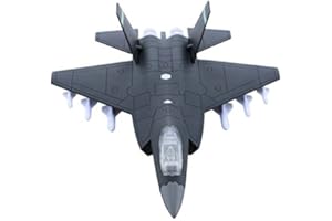 HSOMiD Alloy Planes/Airplane/Aircraft Toy with Pull Back Stealth Bombers and Fighter Planes (Diecast Fighter Jets-Grey) …