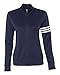 adidas Ladies' ClimaLite 3-Stripes French Terry Full-Zip Jacket, Navy/ White, Large
